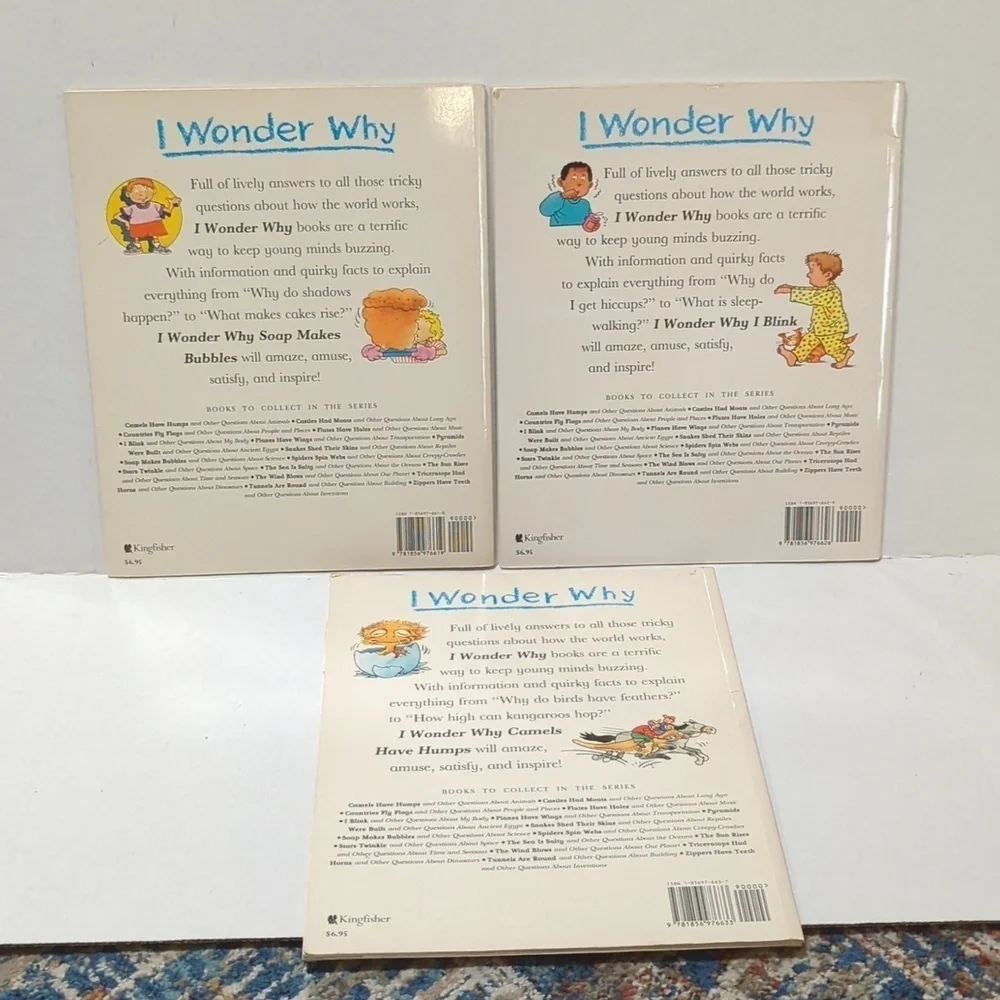 I Wonder Why Paperback Book Set of 3 Books Non Fiction - Used